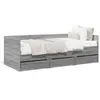 Image de vidaXL Lit de jour avec tiroirs sans matelas sonoma gris 100x200 cm