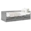 Image de vidaXL Lit de jour avec tiroirs sans matelas sonoma gris 90x200 cm