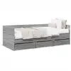 Image de vidaXL Lit de jour avec tiroirs sans matelas sonoma gris 90x190 cm