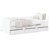 Image de vidaXL Lit de jour avec tiroirs sans matelas blanc 75x190 cm