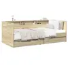 Image de vidaXL Lit de jour avec tiroirs sans matelas chêne sonoma 90x190 cm