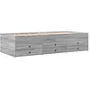 Image de vidaXL Lit de jour avec tiroirs sans matelas sonoma gris 90x190 cm