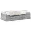 Image de vidaXL Lit de jour avec tiroirs sans matelas sonoma gris 90x190 cm