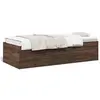 Image de vidaXL Lit de jour avec tiroirs sans matelas chêne marron 75x190 cm