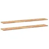 Image de vidaXL Étagères flottantes 2 pcs 140x20x2 cm acacia massif à l'huile, étagère murale, planche d'étagère, étagère murale de salle de bain