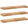 Image de vidaXL Étagères flottantes 3 pcs 100x20x4 cm acacia massif à l'huile, étagère murale, planche d'étagère, étagère murale de salle de bain