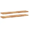 Image de vidaXL Étagères flottantes 2 pcs 160x30x4 cm acacia massif à l'huile