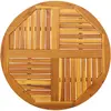 Image de vidaXL Dessus de table Ø90x2,2 cm rond bois massif d'acacia
