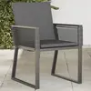Image de vidaXL Chaises de jardin lot de 4 avec coussins noir résine tressée