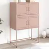 Image de vidaXL Buffet rose 68,5x38,5x107 cm acier