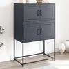 Image de vidaXL Buffet anthracite 68,5x38,5x107 cm acier