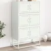 Image de vidaXL Buffet rose 68,5x38,5x123,5 cm acier
