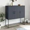 Image de vidaXL Buffet haut anthracite 100,5x39x107 cm acier