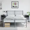 Image de vidaXL Tables de chevet 2 pcs anthracite 36x39x60,5 cm acier