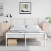 Image de vidaXL Tables de chevet 2 pcs rose 36x39x78 cm acier
