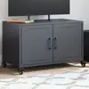 Image de vidaXL Meuble TV anthracite 68x39x43,5 cm acier