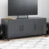 Image de vidaXL Meuble TV anthracite 100,5x39x43,5 cm acier