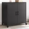 Image de vidaXL Buffet noir 68x39x72 cm acier