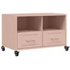 Image de vidaXL Tv-meubel 68x39x43,5 cm staal roze
