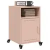 Image de vidaXL Tables de chevet 2 pcs rose 36x39x59 cm acier