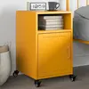 Image de vidaXL Table de chevet jaune moutarde 36x39x59 cm acier