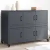 Image de vidaXL Buffet anthracite 100,5x39x72 cm acier