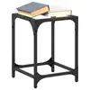 Image de vidaXL Tables basses avec dessus en verre transparent 2 pcs acier