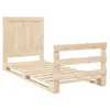 Image de vidaXL Cadre de lit sans matelas avec tête de lit 90x200 cm