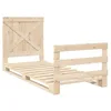Image de vidaXL Cadre de lit sans matelas avec tête de lit 90x200 cm