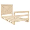 Image de vidaXL Cadre de lit sans matelas avec tête de lit 100x200 cm