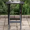 Image de vidaXL Table d’appoint pliable noir bois de peuplier massif