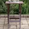 Image de vidaXL Table d’appoint pliable marron bois de peuplier massif
