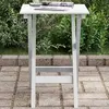 Image de vidaXL Table d’appoint pliable blanc bois de peuplier massif