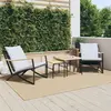 Image de vidaXL Chaises de jardin avec coussins lot de 2 noir acier