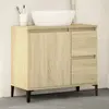 Image de vidaXL Armoire salle de bain chêne sonoma 65x33x60 cm