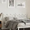 Image de vidaXL Tête de lit de remplacement métal blanc 160 cm
