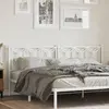 Image de vidaXL Tête de lit de remplacement métal blanc 200 cm
