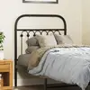 Image de vidaXL Tête de lit de remplacement métal noir 75 cm
