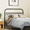 Image de vidaXL Tête de lit de remplacement métal noir 107 cm