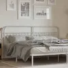 Image de vidaXL Tête de lit de remplacement métal blanc 193 cm