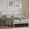 Image de vidaXL Tête de lit de remplacement métal blanc 200 cm