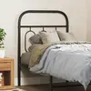 Image de vidaXL Tête de lit de remplacement métal noir 75 cm