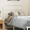 Image de vidaXL Tête de lit de remplacement métal blanc 80 cm
