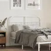 Image de vidaXL Tête de lit de remplacement métal blanc 120 cm