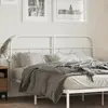 Image de vidaXL Tête de lit de remplacement métal blanc 137 cm