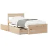 Image de vidaXL Cadre de lit sans matelas 90x190 cm bois de pin massif