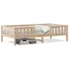 Image de vidaXL Cadre de lit sans matelas 90x190 cm bois de pin massif