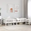 Image de vidaXL Cadre de lit sans matelas blanc 75x190 cm bois de pin massif