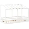Image de vidaXL Lit pour enfants sans matelas blanc 100x200 cm bois pin massif