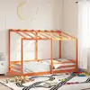 Image de vidaXL Lit pour enfants sans matelas cire marron 90x200 cm pin massif